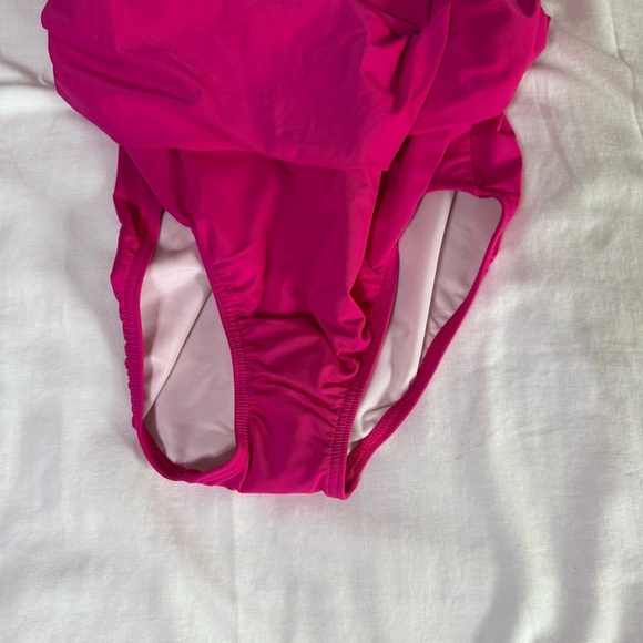 Lands' End Womens Bright Pink Bathing Swim Bottom Skirt Skort Size 12 New W/Tag - Picture 3 of 6